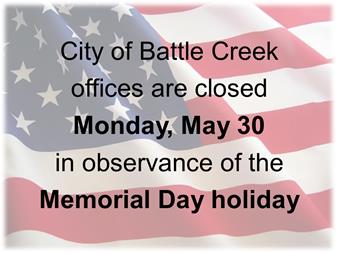 City offices closed for Memorial Day